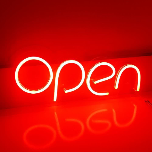 تابلو نئون طرح OPEN