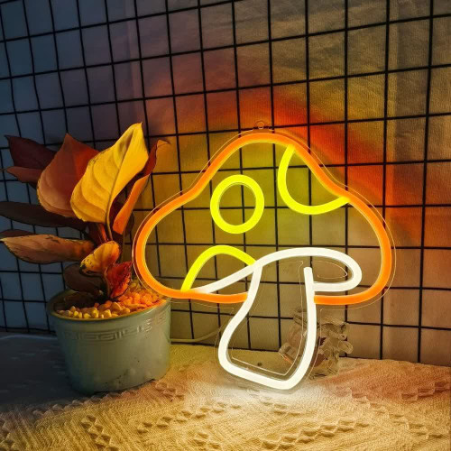 تابلو نئون طرح قارچ