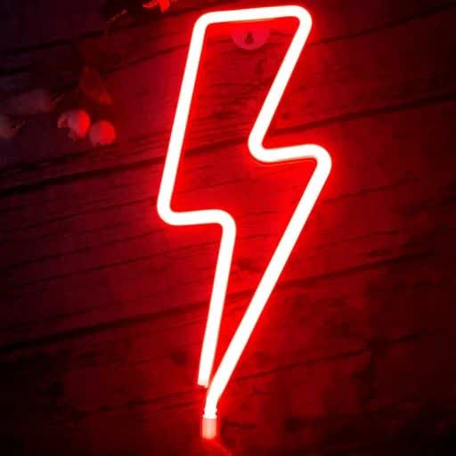 تابلو نئون طرح صاعقه
